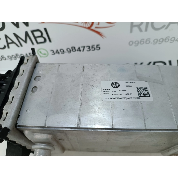 HW291004 RADIATORE INTERCOOLER USATO ALFA ROMEO STELVIO Q4 QUADRIFOGLIO 2.9 (DAL 2016 IN POI >)