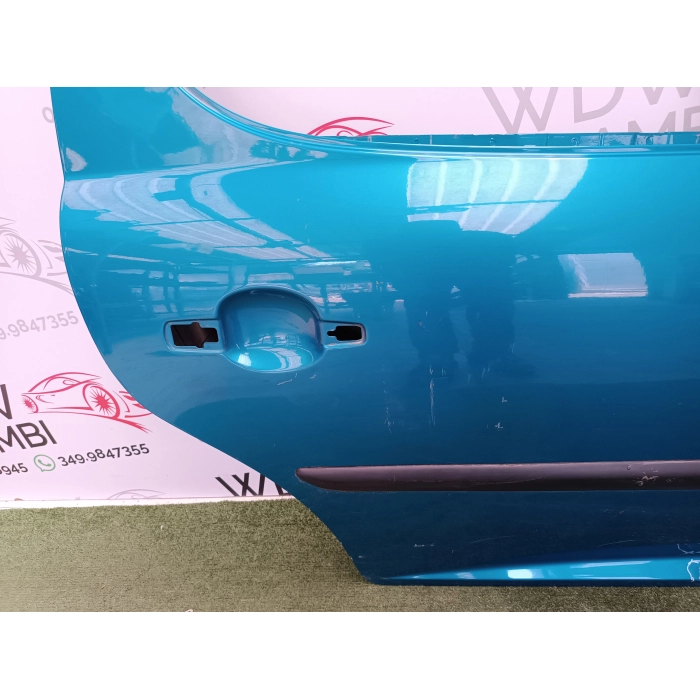 PORTA PORTIERA SPORTELLO LATO POSTERIORE DESTRO DX USATO BLU PEUGEOT 207 (2006\2015)