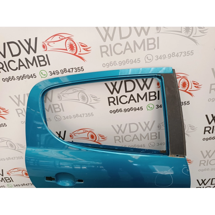 PORTA PORTIERA SPORTELLO LATO POSTERIORE DESTRO DX USATO BLU PEUGEOT 207 (2006\2015)