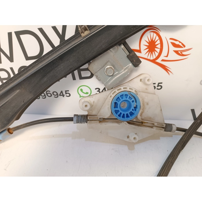 MECCANISMO ALZAVETRO PORTA ANTERIORE DESTRO DX USATO SEAT IBIZA 1.4 TDI (2002\2009) 2008