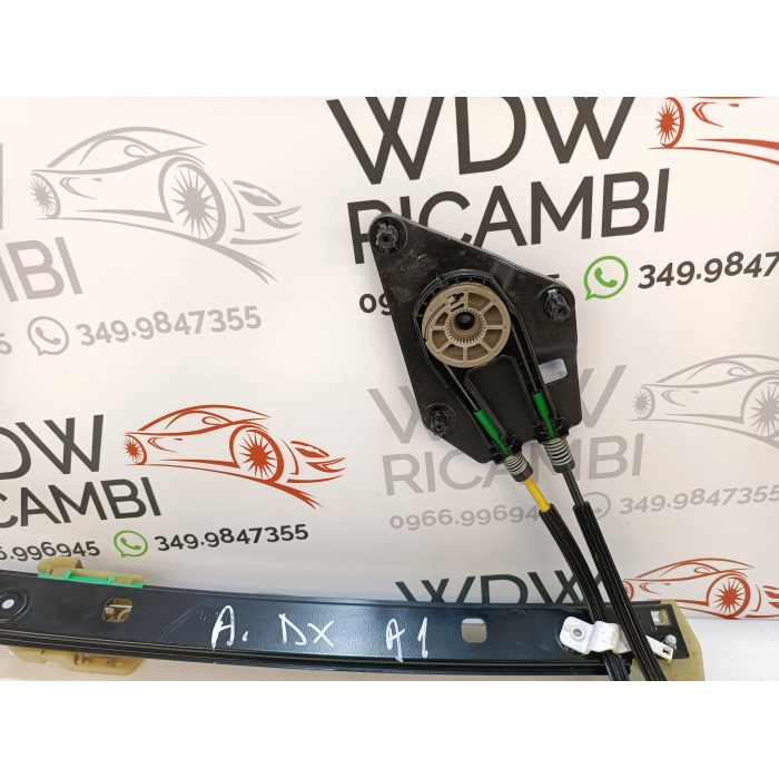 MECCANISMO ALZAVETRO PORTA ANTERIORE DESTRO DX USATO AUDI A1 (8X1) (2010\2018)