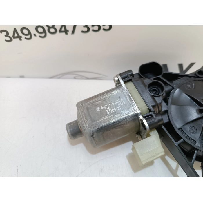 5Q0959801A MOTORINO ALZAVETRO PORTA ANTERIORE DESTRO DX USATO VW T-ROC T ROC 1.6 TDI (DAL 2017 IN POI >)