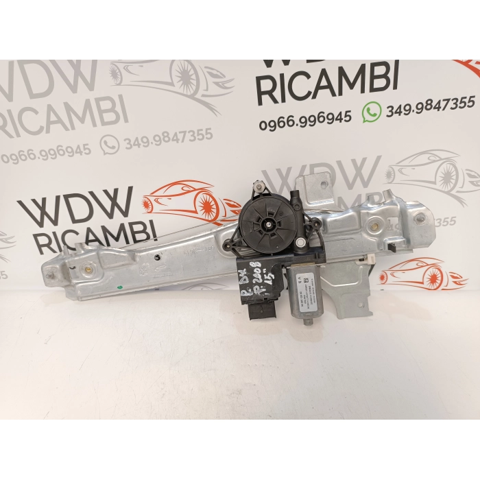 9829512980 ALZAVETRO ELETTRICO PORTA POSTERIORE DESTRO DX USATO PEUGEOT 2008 1.6 HDI (2013\2019)