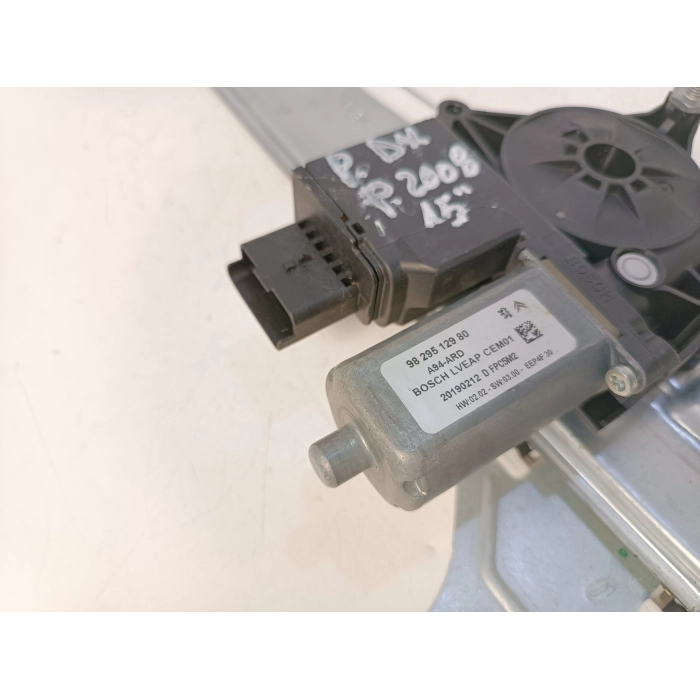 9829512980 ALZAVETRO ELETTRICO PORTA POSTERIORE DESTRO DX USATO PEUGEOT 2008 1.6 HDI (2013\2019)