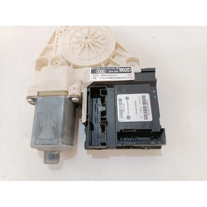 8P4959802D MOTORINO ALZAVETRO PORTA POSTERIORE DESTRO DX USATO AUDI A3 (8P) (2003\2012)