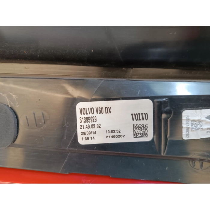 31395929 FANALE STOP POSTERIORE DESTRO DX USATO VOLVO V60 2.0 D3 (DAL 2010 IN POI >)