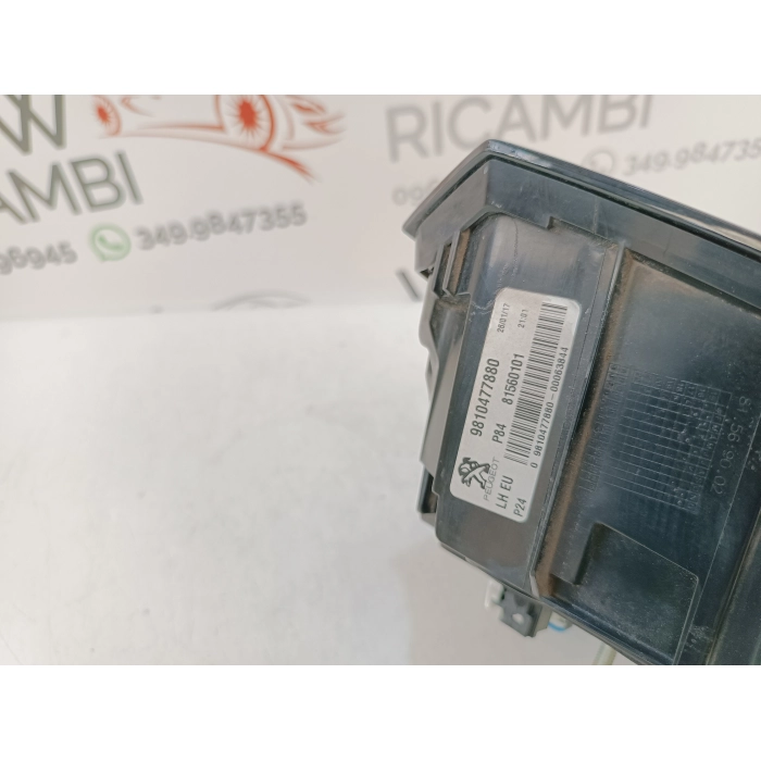 9810477880 FANALE STOP INTERNO POSTERIORE SINISTRO SX USATO PEUGEOT 3008 2° (2016\2020)