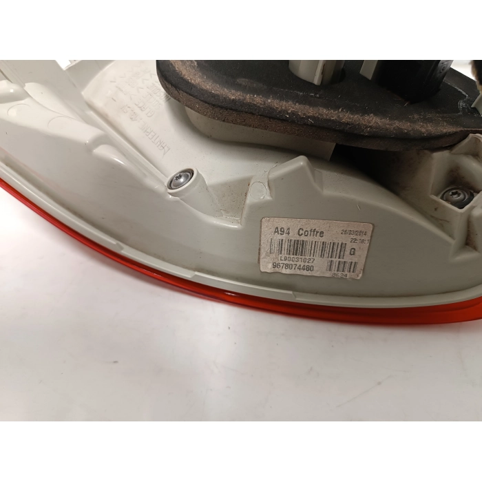 9678074480 STOP FANALE FANALINO INTERNO POSTERIORE SINISTRO SX PEUGEOT 2008 2013-2019