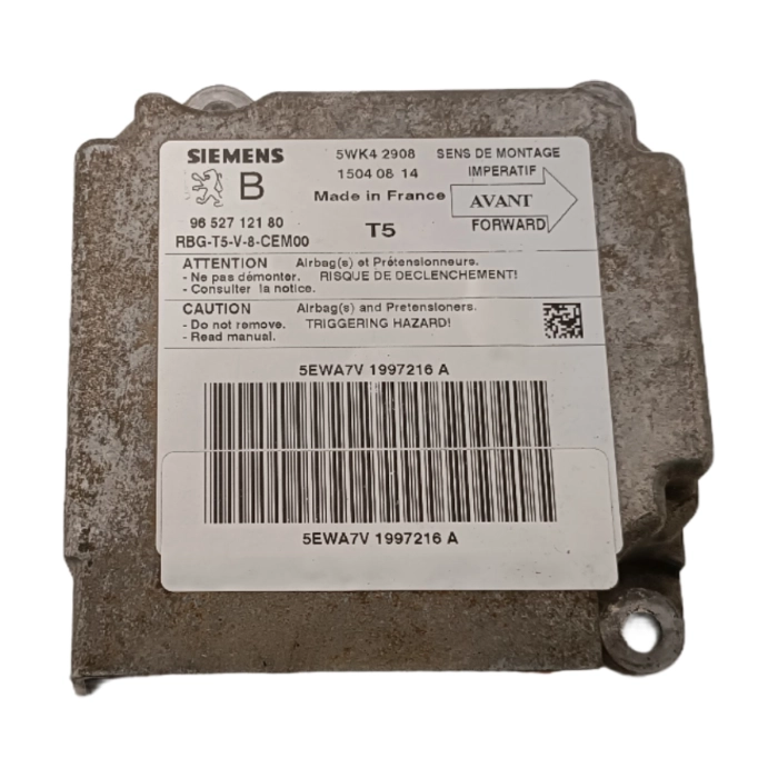 5WK42908 CENTRALINA CRASCH AIRBAG PEUGEOT 307 2.0 9652712180