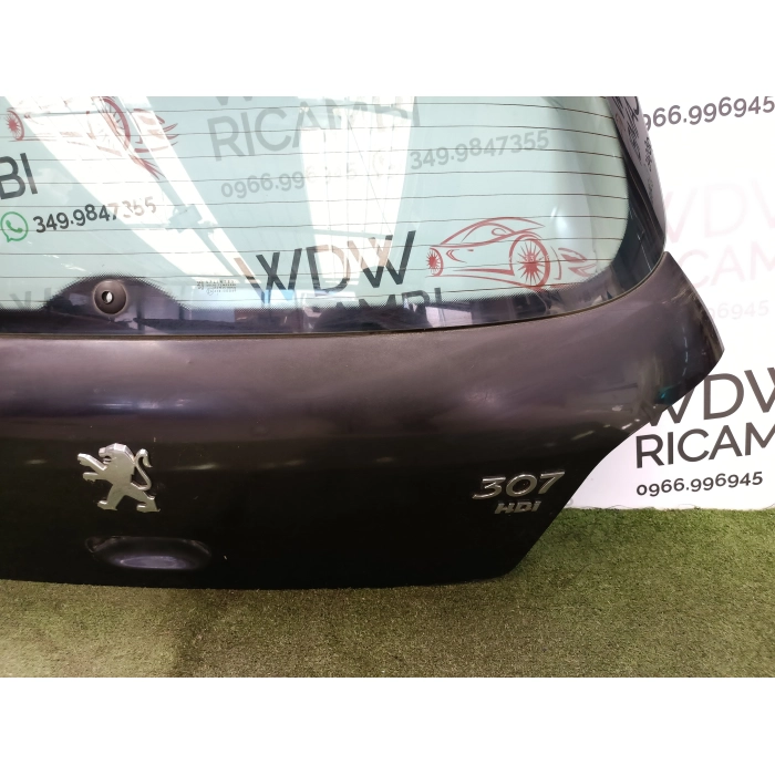PORTELLONE COFANO BAULE POSTERIORE POST USATO NERO PEUGEOT 307 2.0 (2001\2009)