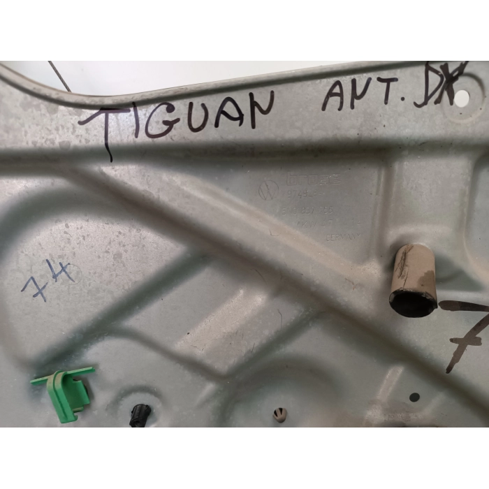5N0837756 ALZAVETRO PANNELLO ANTERIORE DESTRO USATO VW TIGUAN (5N) 1° (2007\2016)