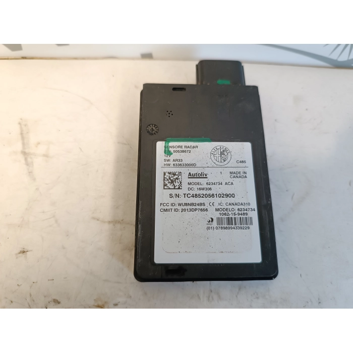 633633000D CENTRALINA SENSORE PUNTO CIECO RADAR ALFA ROMEO STELVIO - GIULIA 50538672