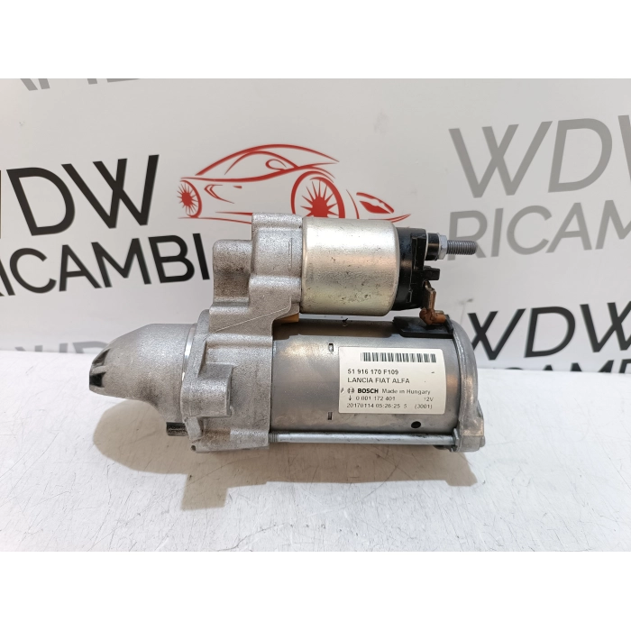 51916170F MOTORINO AVVIAMENTO MOTORE BOSCH FIAT 1.3 MTJ EURO 6 0001172401