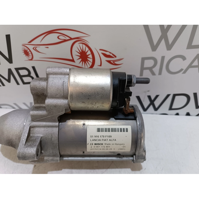 51916170F MOTORINO AVVIAMENTO MOTORE BOSCH FIAT 1.3 MTJ EURO 6 0001172401