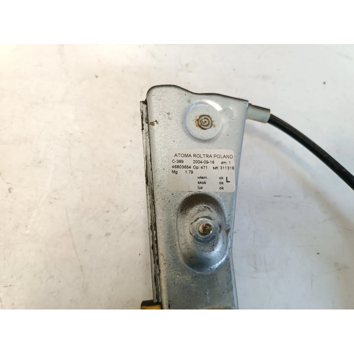 46803654 ALZAVETRO ALZACRISTALLO MANUALE POSTERIORE SINISTRO FIAT PANDA 169 (03-12)