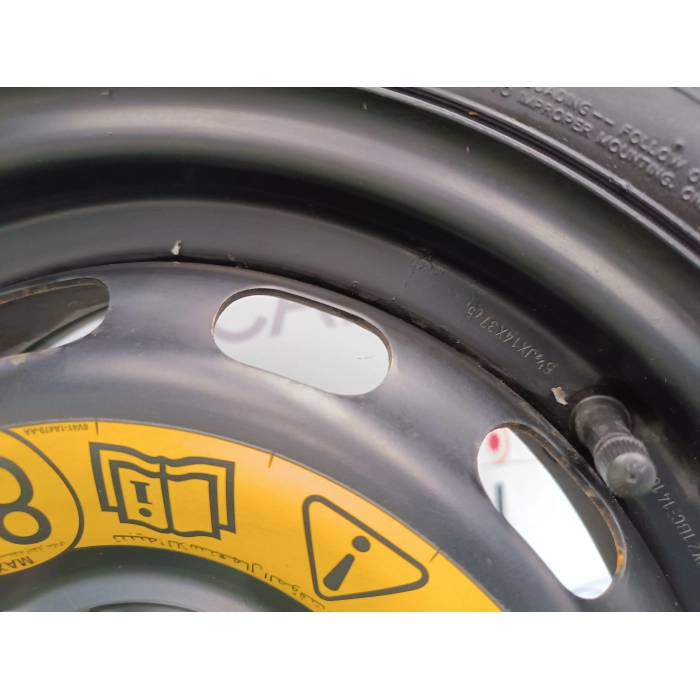 8V21BC 1 CERCHIO RUOTA DI SCORTA DA 14 4 FORI FORD FIESTA 6° 1.5 TDCI (2013\2017) 51\2JX14X37,5