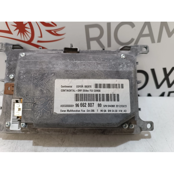 9666280780 DISPLAY MULTIFUNZIONE SISTEMA NAVIGATORE CITROEN DS5 2.0 HDI (2011\2015) A2C53333331