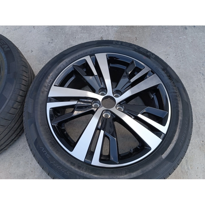 9809687377 4 CERCHI IN LEGA DA 18 CON GOMMA PEUGEOT 5008 GT LINE 1.5 2020\2023