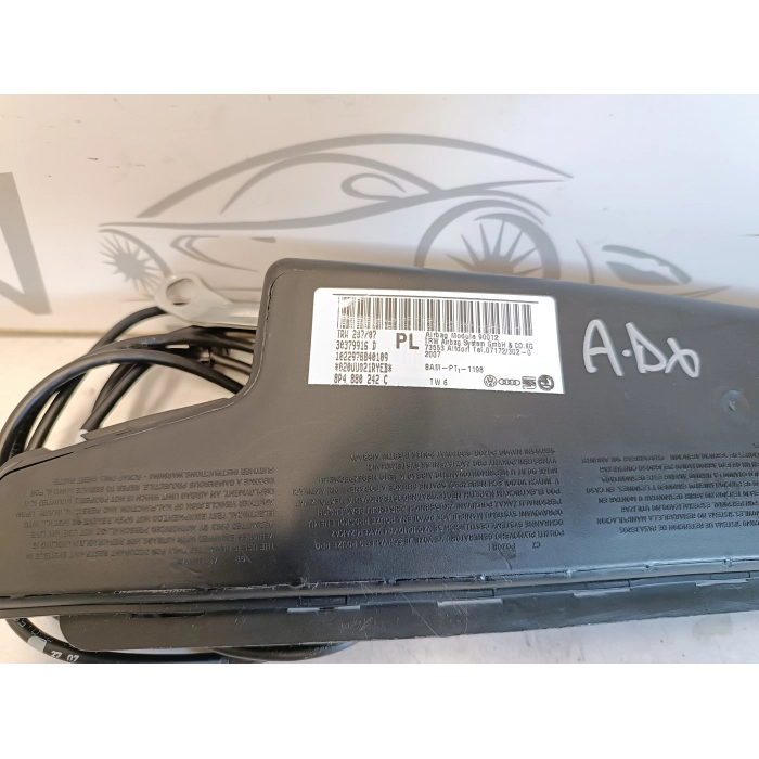 8P4880242C AIRBAG SEDILE ANTERIORE ANT DESTRO DX AUDI A3 8P 2008-2013 30379916D