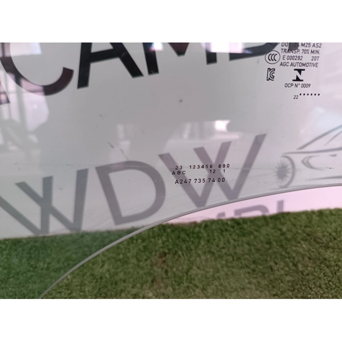 VETRO SCENDENTE POSTERIORE DESTRO POST DX MERCEDES GLA H247 2020\2025 A2477357400