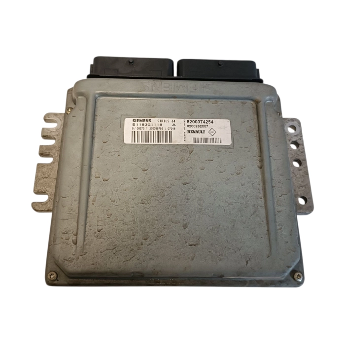 8200374254 CENTRALINA MOTORE RENAULT CLIO 2005 - 2009 1.2 44KW BENZINA 60CV 8200282007 - S118301116A