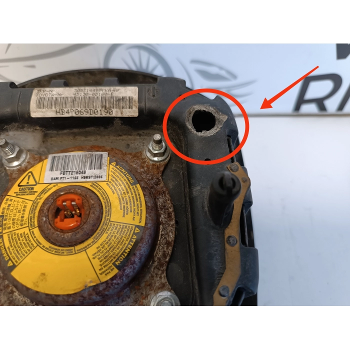 451300D160F AIRBAG VOLANTE STERZO LATO GUIDA TOYOTA YARIS B XP90 2005-2011